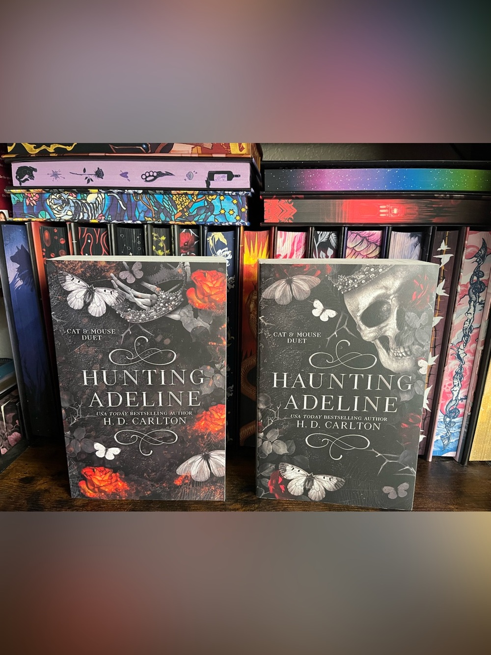 Hunting Adeline & Haunting Adelina by H.D Carlton Cat & Mouse Duet New